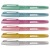 Szövegkiemelő készlet, 3-5 mm, KORES "Glitter", 6 különböző csillámos szín