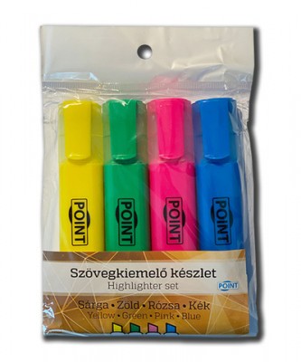 Szövegkiemelő készlet 4 db-os 2-5 mm