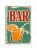 Retro dekor fémtábla, BAR , Méret:20x30cm