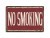 Retro dekor fémtábla, NO SMOKING, Méret:20x30cm