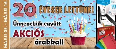 20 évesek lettünk, az akció folytatódik!