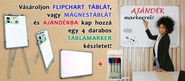Flipchart és mágnestábla ajándékkal!